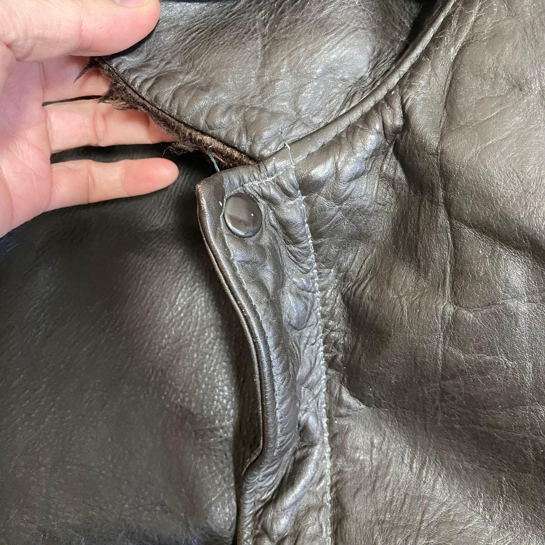 Schott フライトジャケット レザー ボア襟 サイズ40
