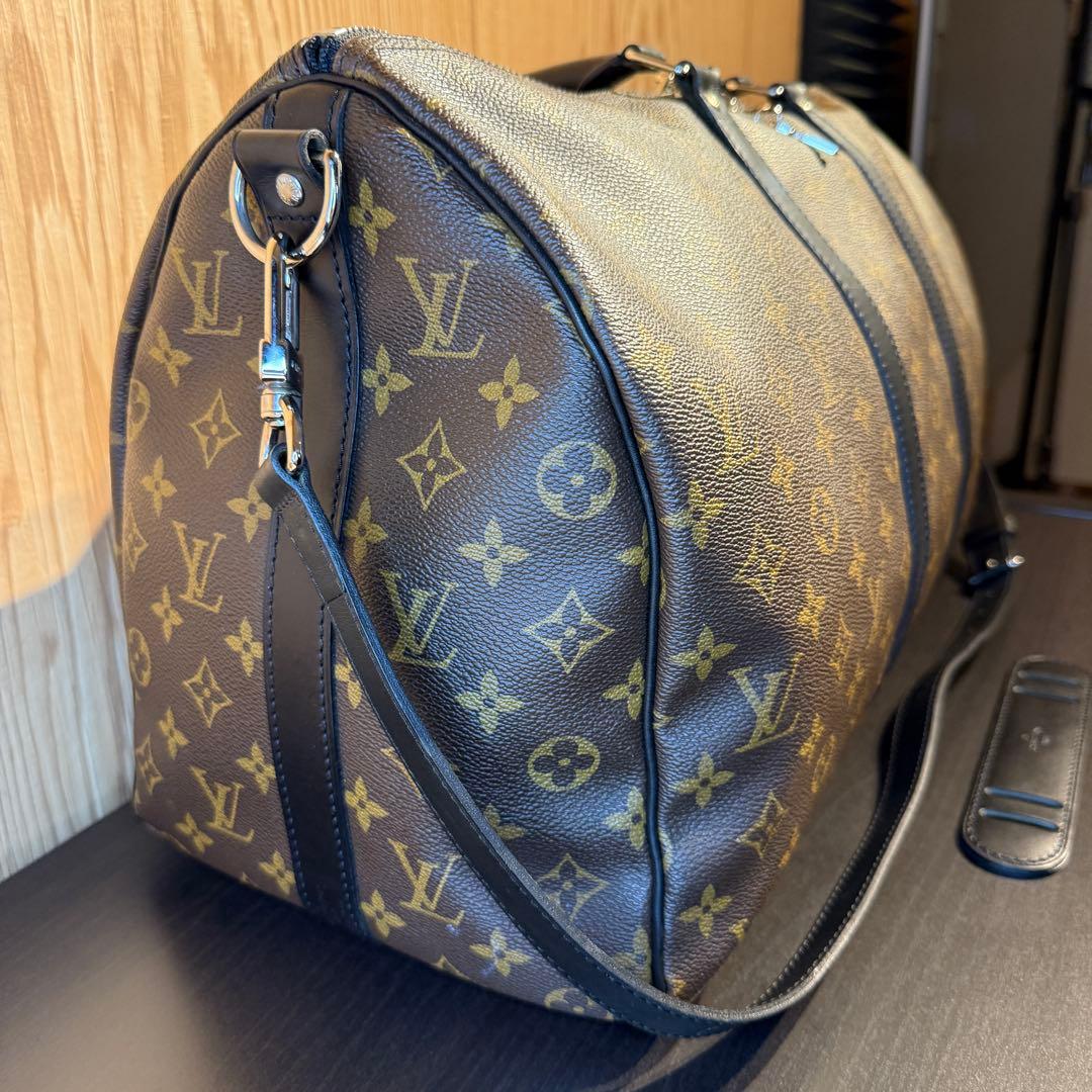 LOUIS VUITTON ルイ・ヴィトン｜キーポル45｜モノグラム・マカサー