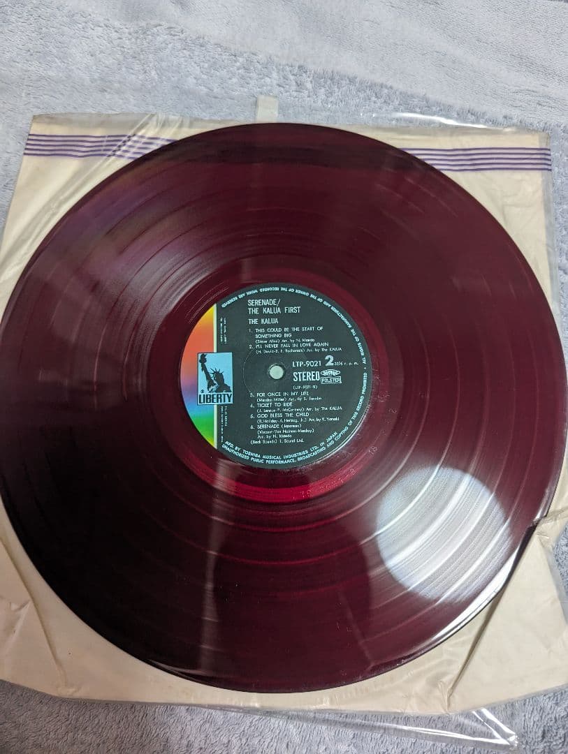 オリジナル　カルア　二人のセレネード　レコード　前田憲男