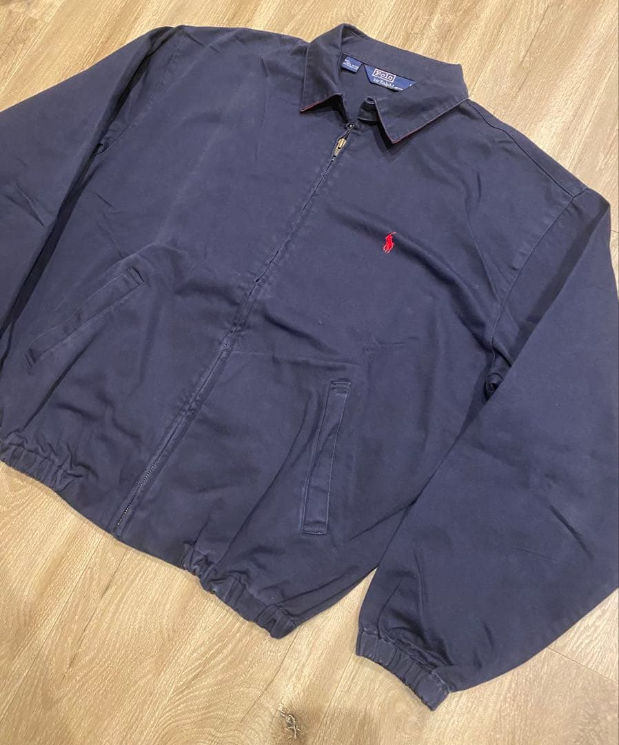 Ralph Lauren 80s ネイビー スイングトップ 三角タグ
