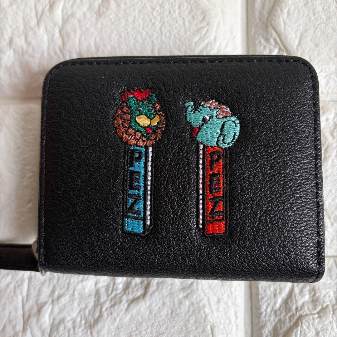 【新品未使用】 PEZ×perche×ear ジャバラ折り 財布 黒 本革