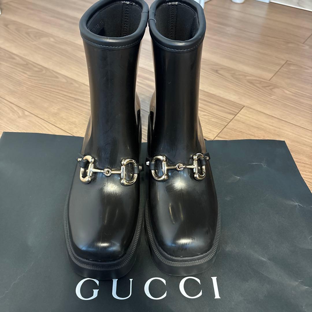 GUCCI（グッチ）ホースビット付きレインブーツ