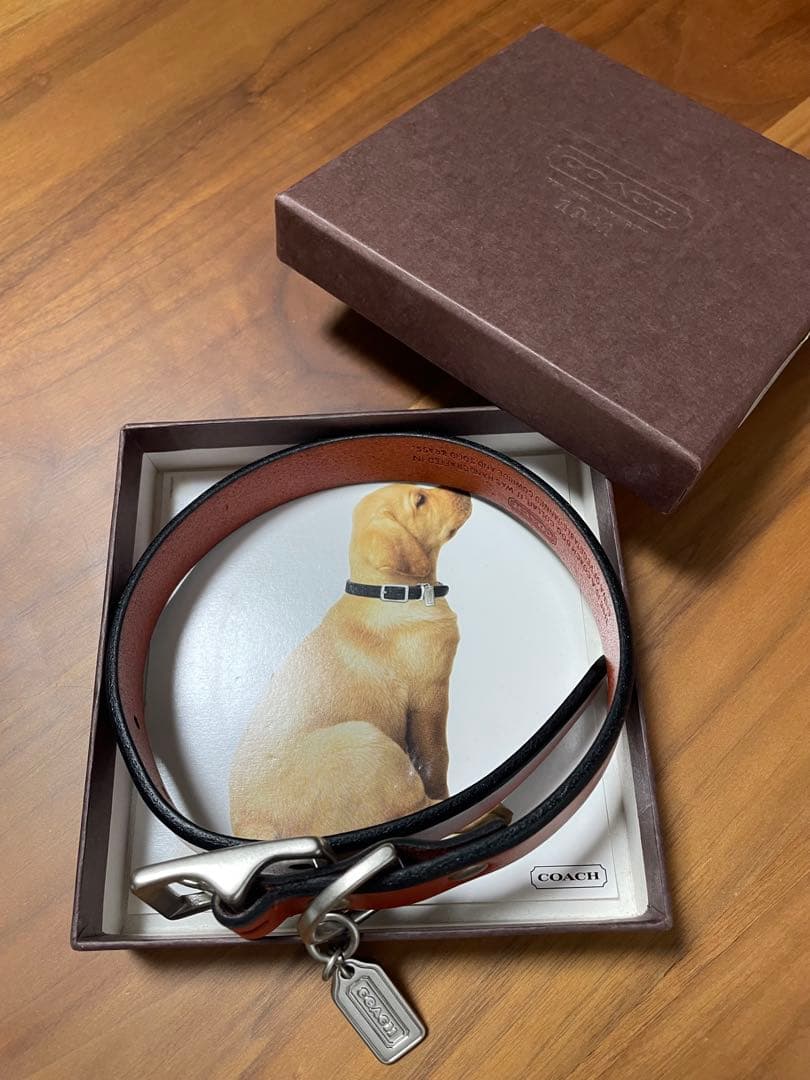 COACH レザー犬用首輪