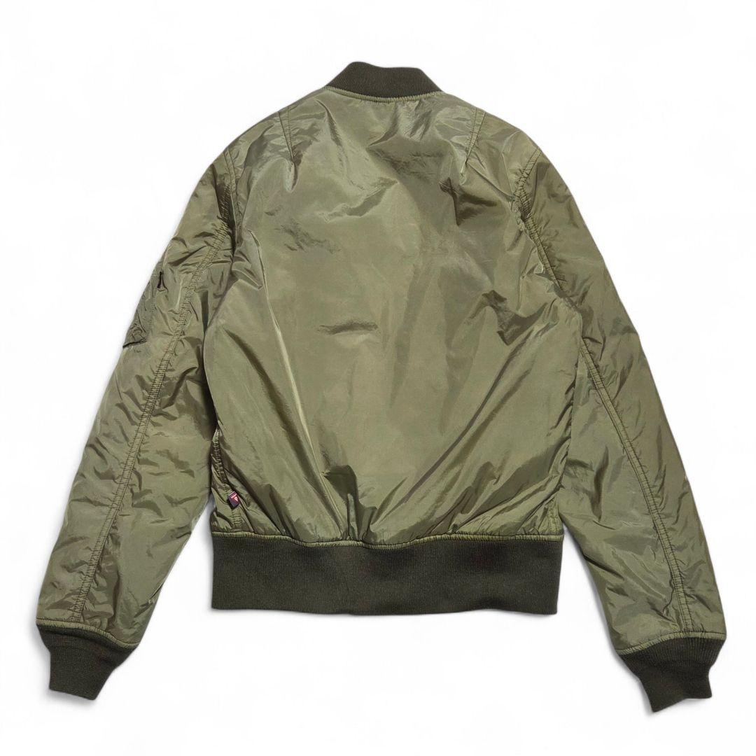 【ALPHA INDUSTRIES】MA-1ライト ジャケット カーキ Mサイズ