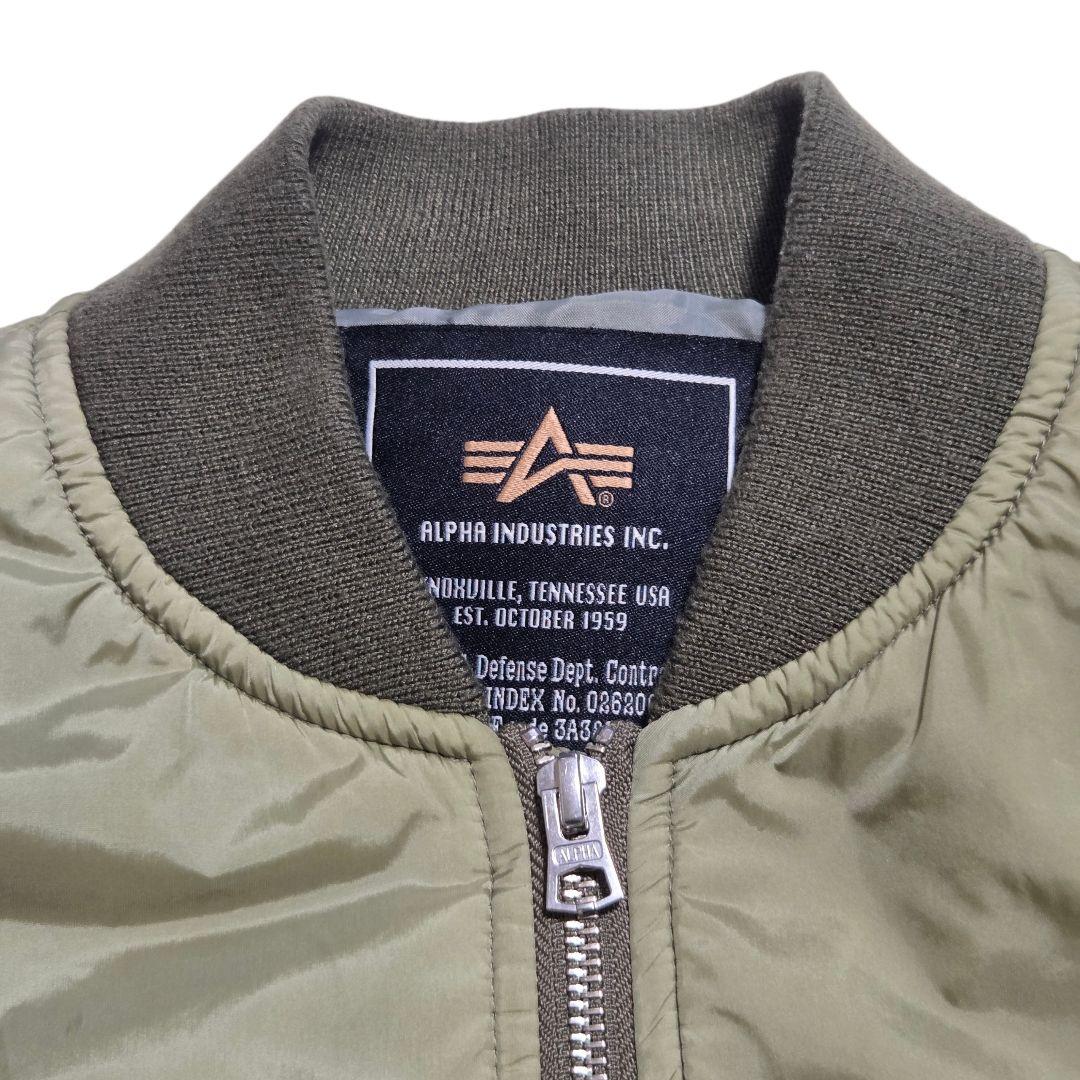 【ALPHA INDUSTRIES】MA-1ライト ジャケット カーキ Mサイズ