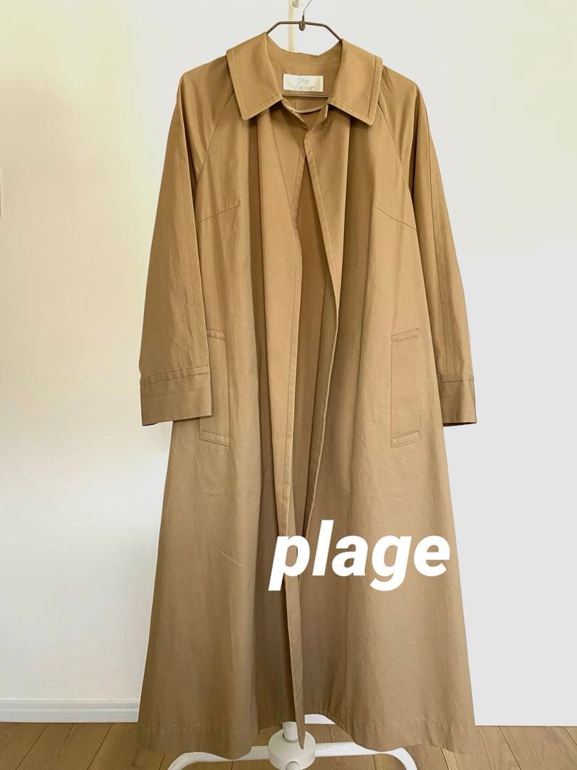 Plage ベージュ スプリングコート　綿100% サイズ36 キレイめ