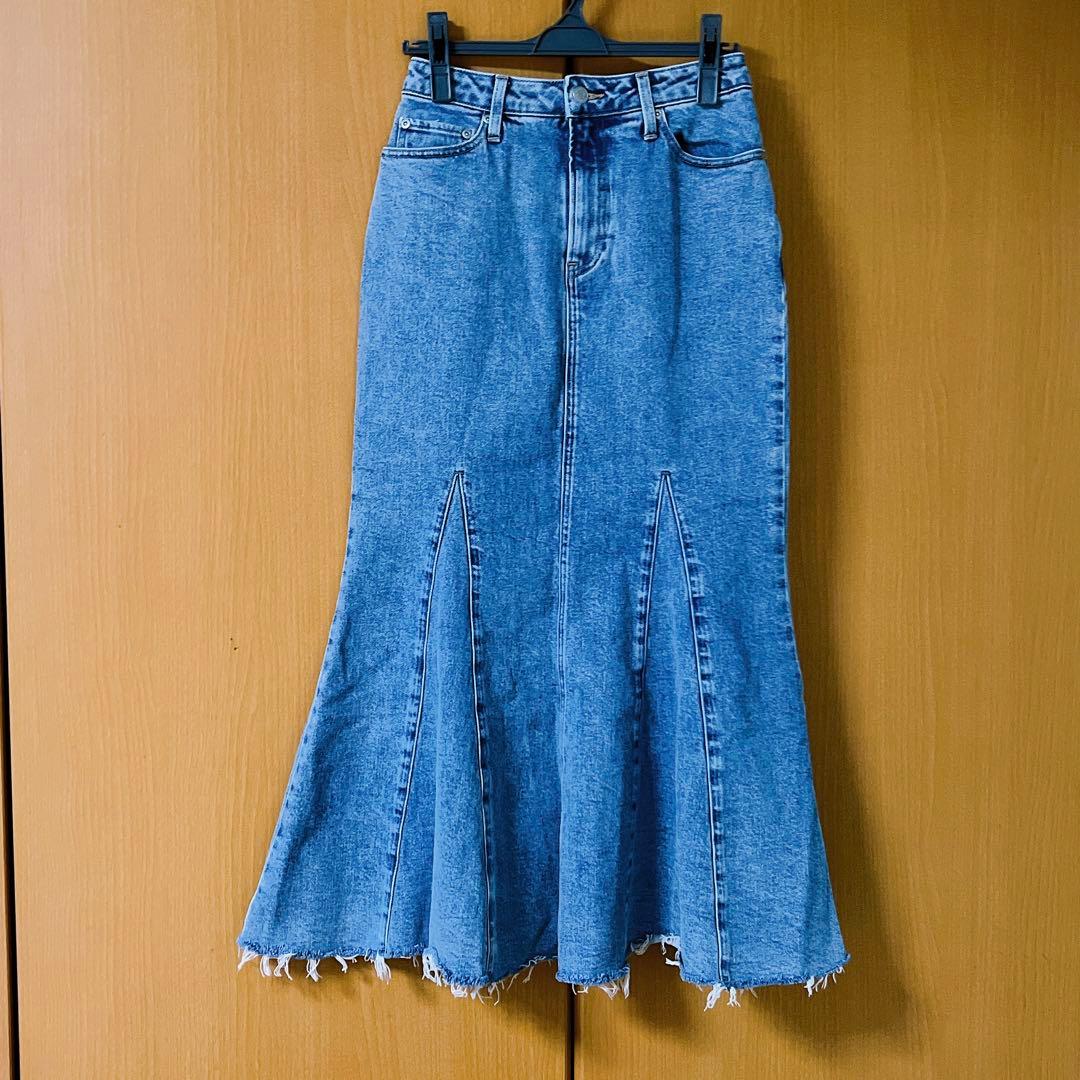 マーメイドデニムスカート S anuans アニュアンス