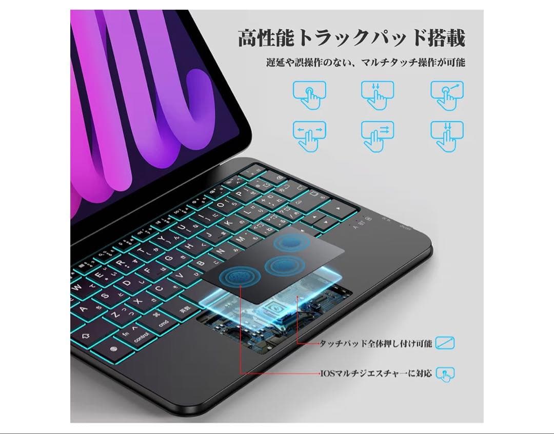 BETTDOW マジックキーボード iPad Mini 7/6 8.3インチ対応