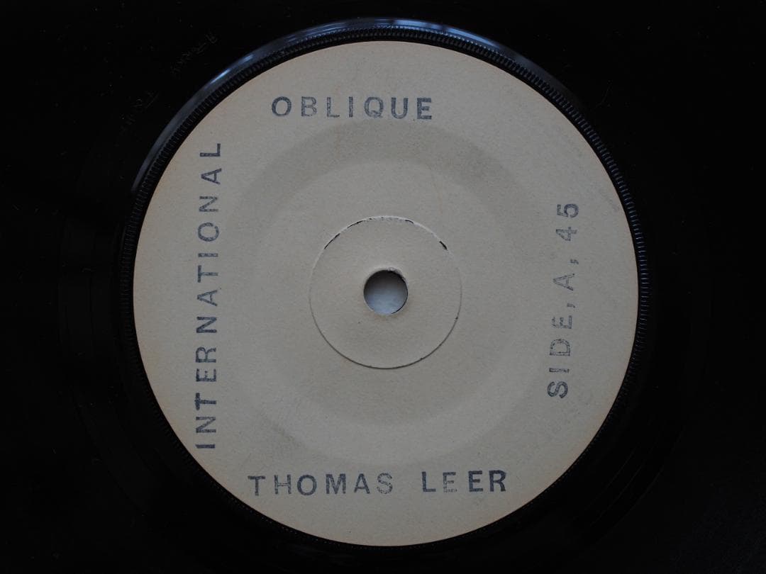 Thomas Leer　New Wave　7インチレコード　UK　英国