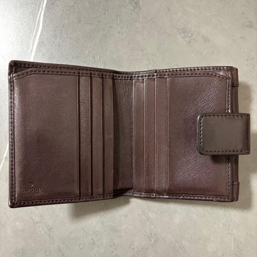 GUCCI 2つ折り財布　ヴィンテージ　レトロ　ハートロゴ