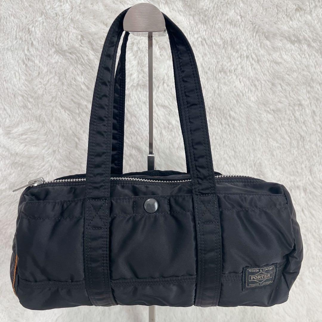 【美品】ポーター／タンカー　ミニボストンバッグ　ダッフル　ナイロン　黒