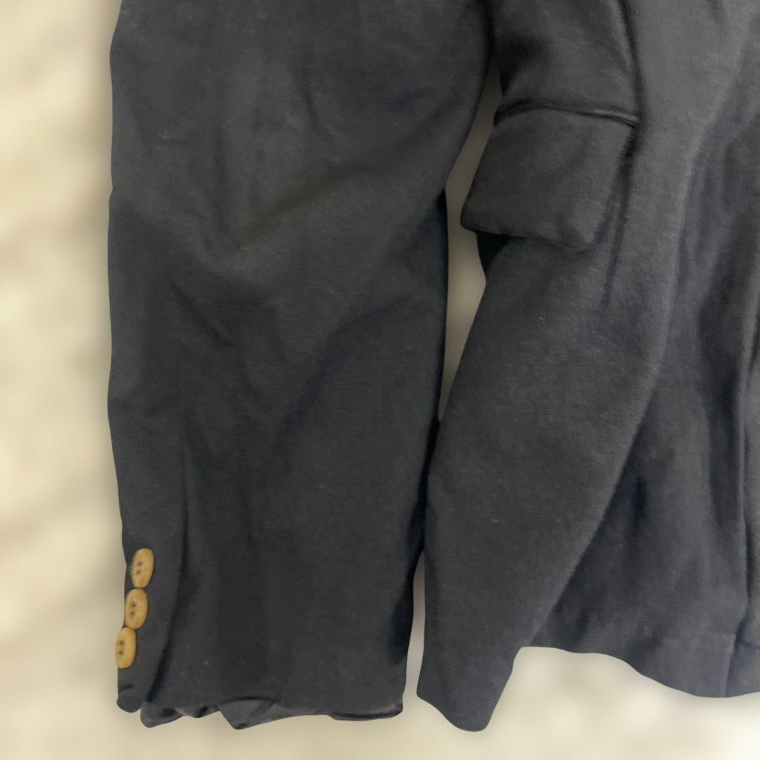 COMME des GARCONS ポリ　伸縮　変形　テーラード　黒　Mサイズ