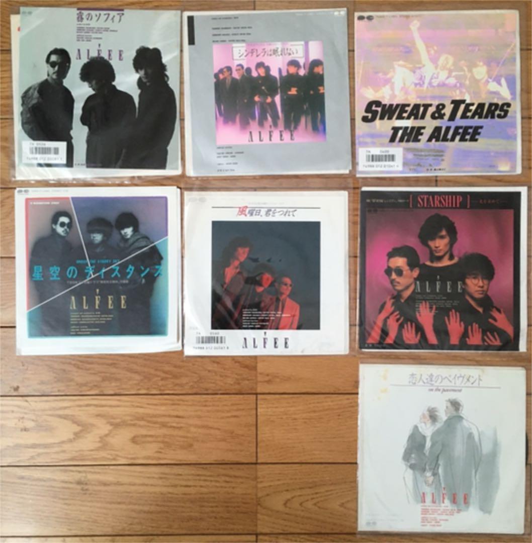 THE ALFEE アルフィーLP7枚、EP7枚、パンフレット4冊、VHS1本他