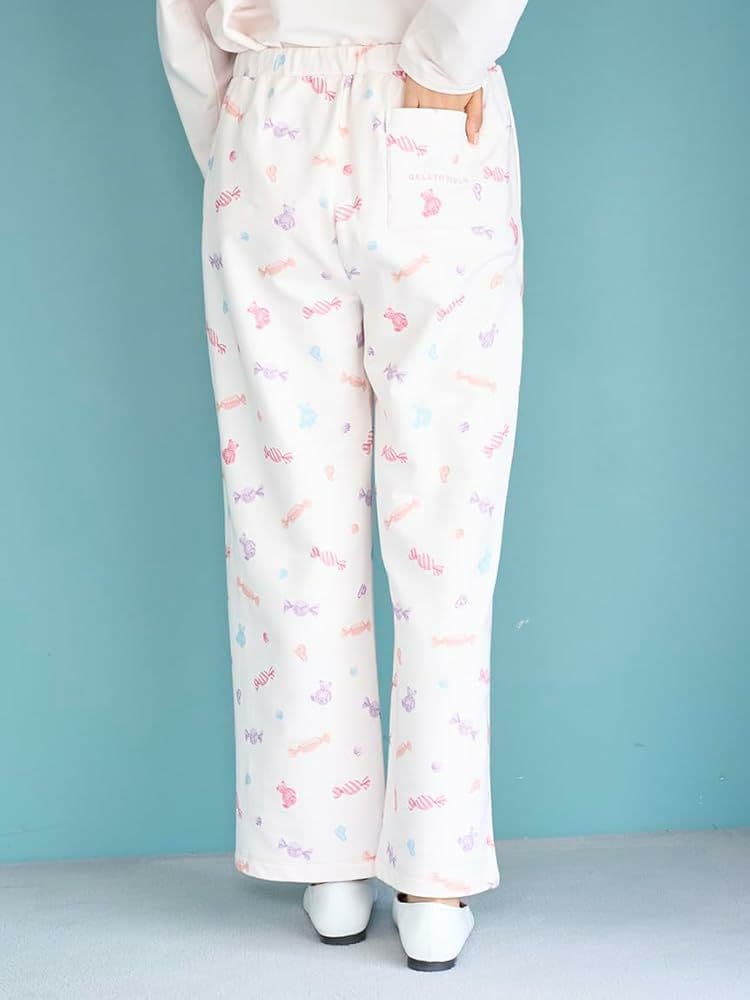 新品♡ジェラートピケ♡キャンディ柄ロングパンツ♡