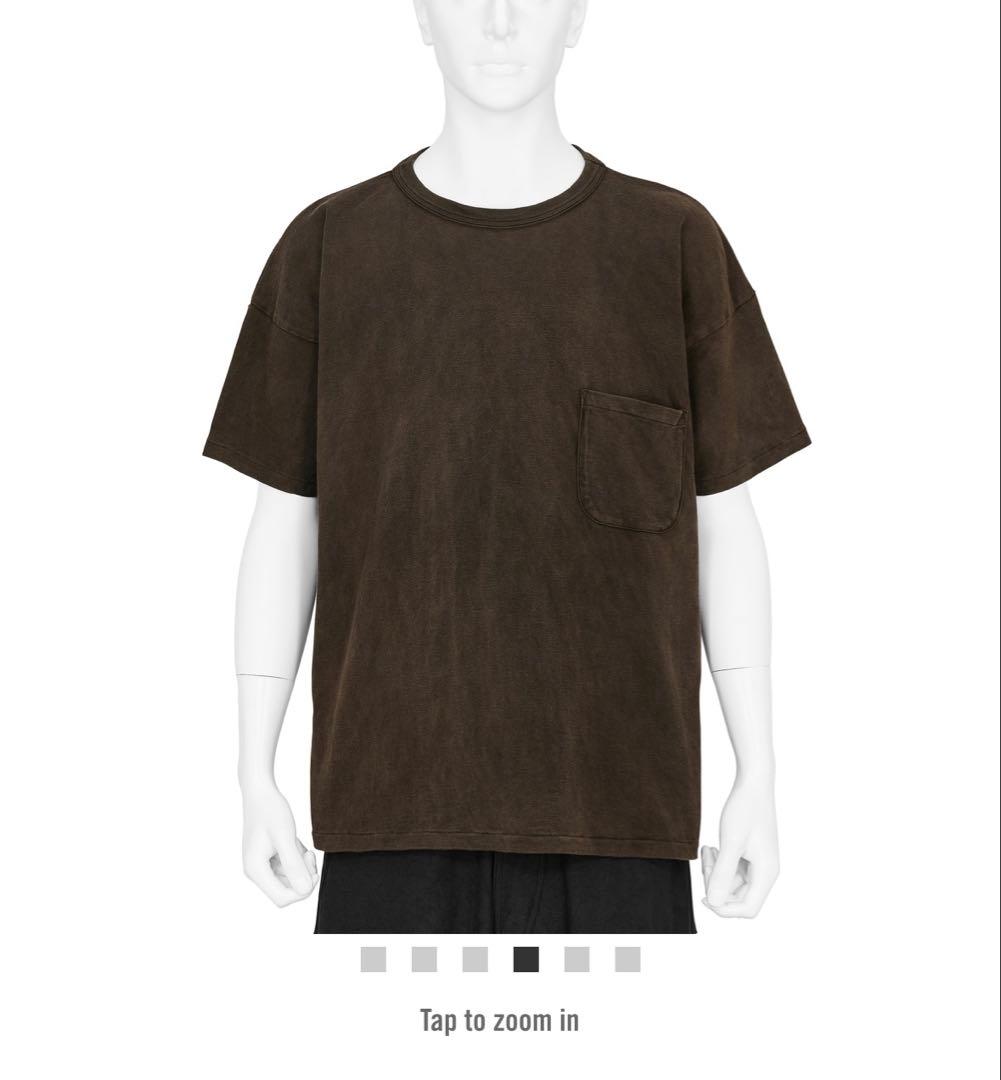 トップス LOT.601 TEE SHIRT MUD DYED BROWN T.T