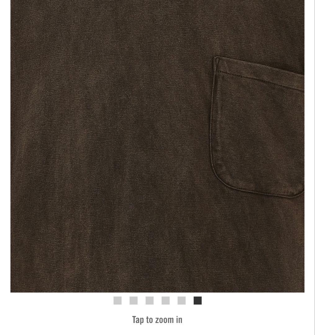 トップス LOT.601 TEE SHIRT MUD DYED BROWN T.T