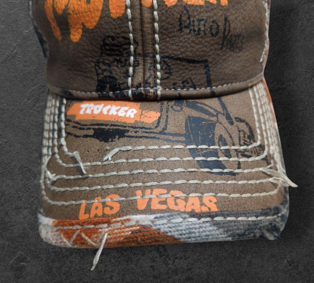 帽子 TRUE RELIGION Leather Tracker Cap