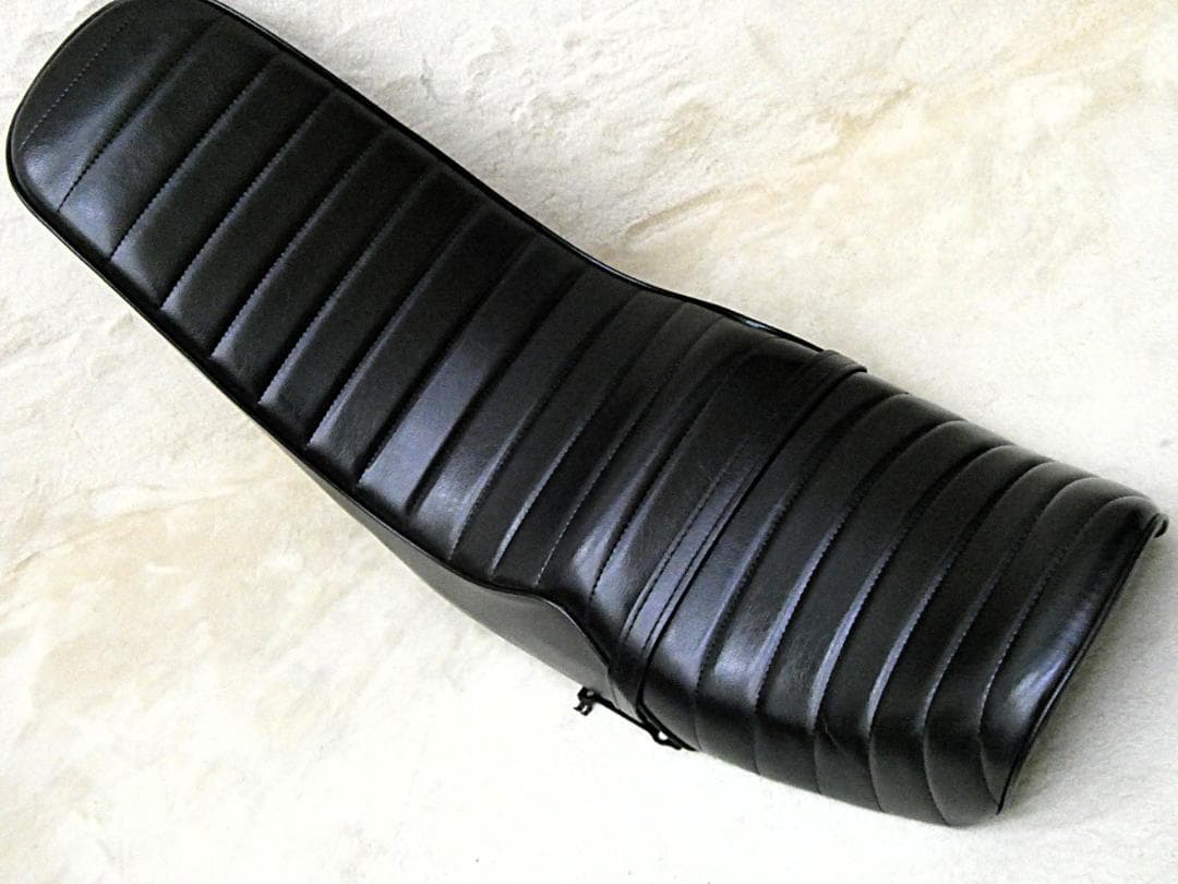 CBX400F 黒皮40cm 三段シート/補強入り ブラックCBX550F