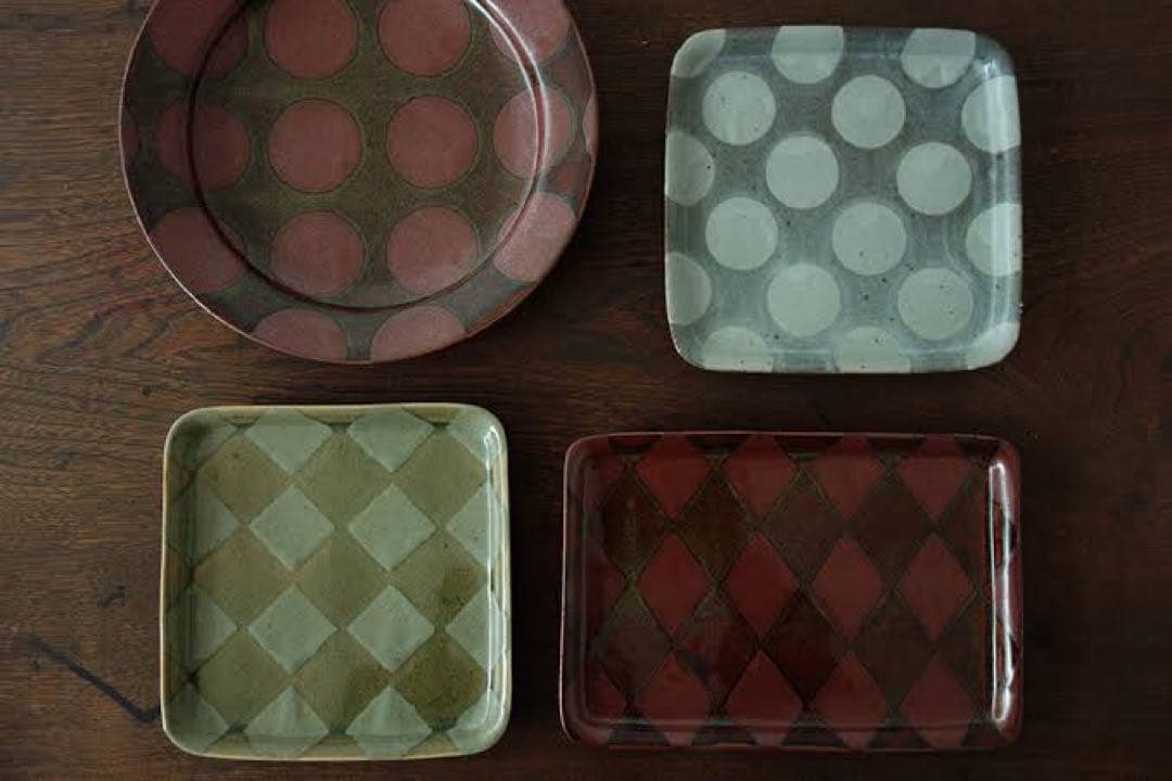 林健二 八角皿 作家もの 土物 陶芸 和食器