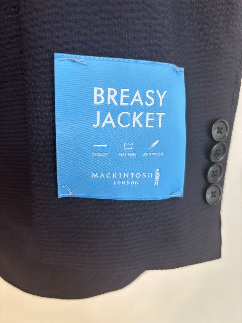KJ　新品【マッキントッシュロンドン】BREASY JACKET 40 紺