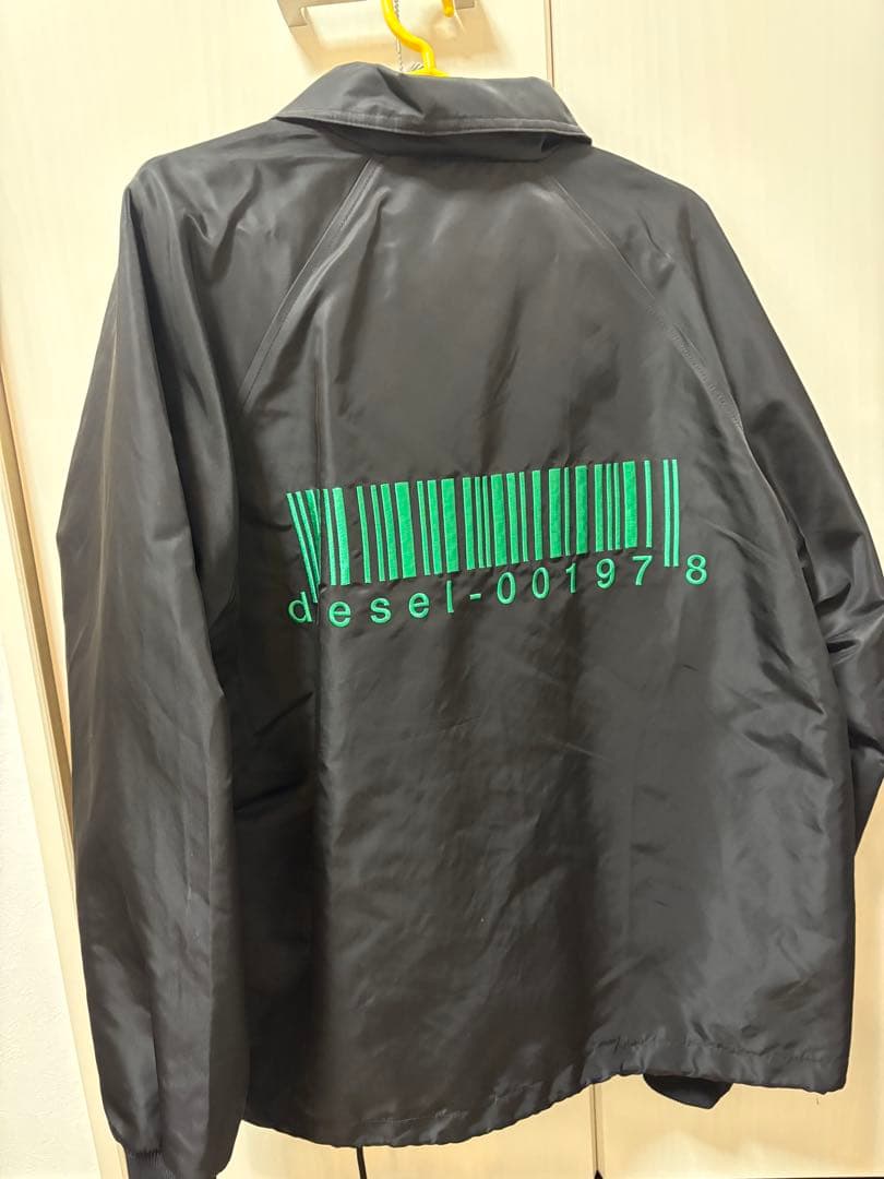 DIESEL バーコードコーチジャケット黒