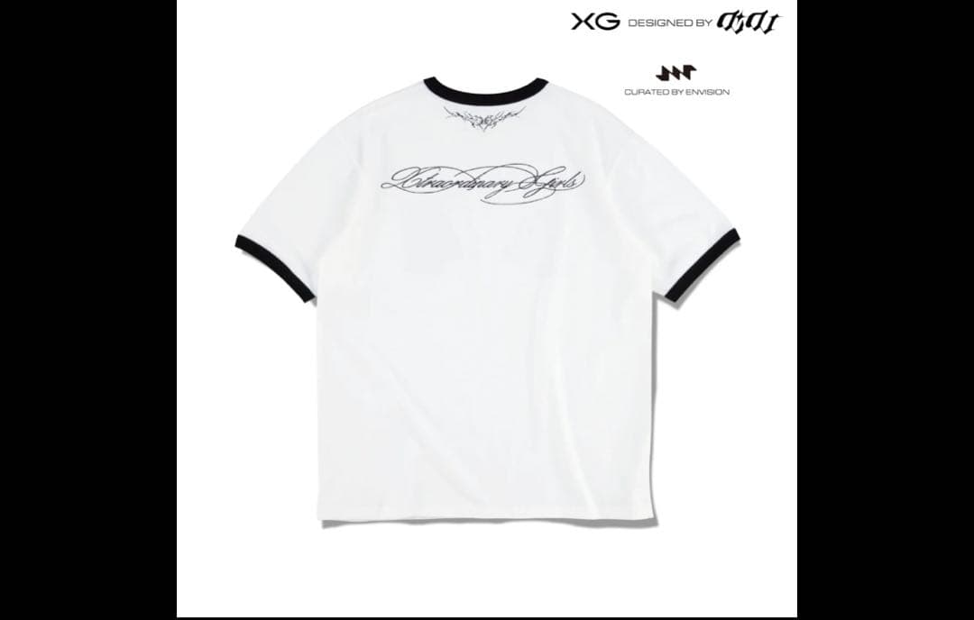 XG x DIDU ENG Ringer Tシャツ　ホワイト L グッズ