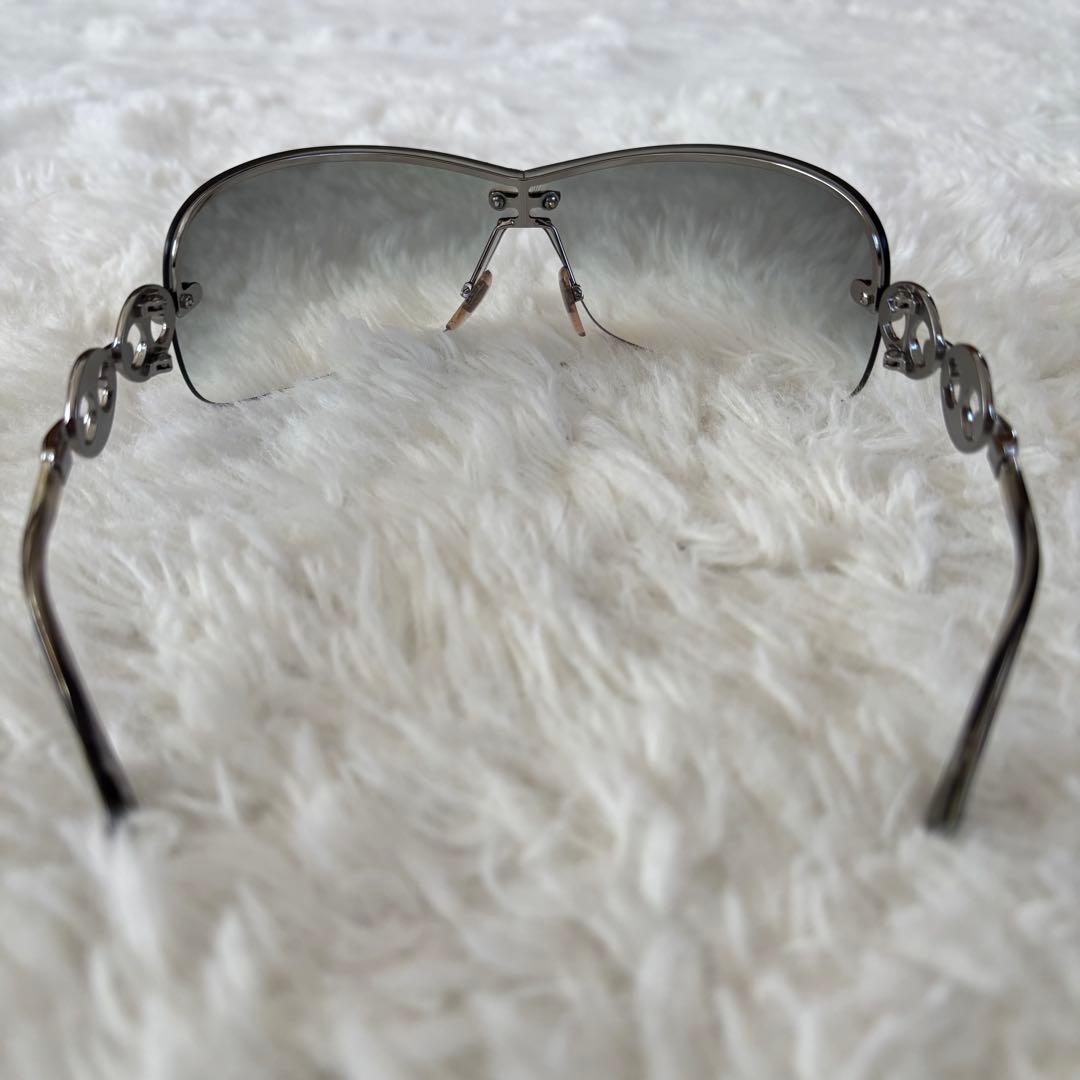 ✨美品✨GUCCI リムレスチェーンサングラスグレイ
