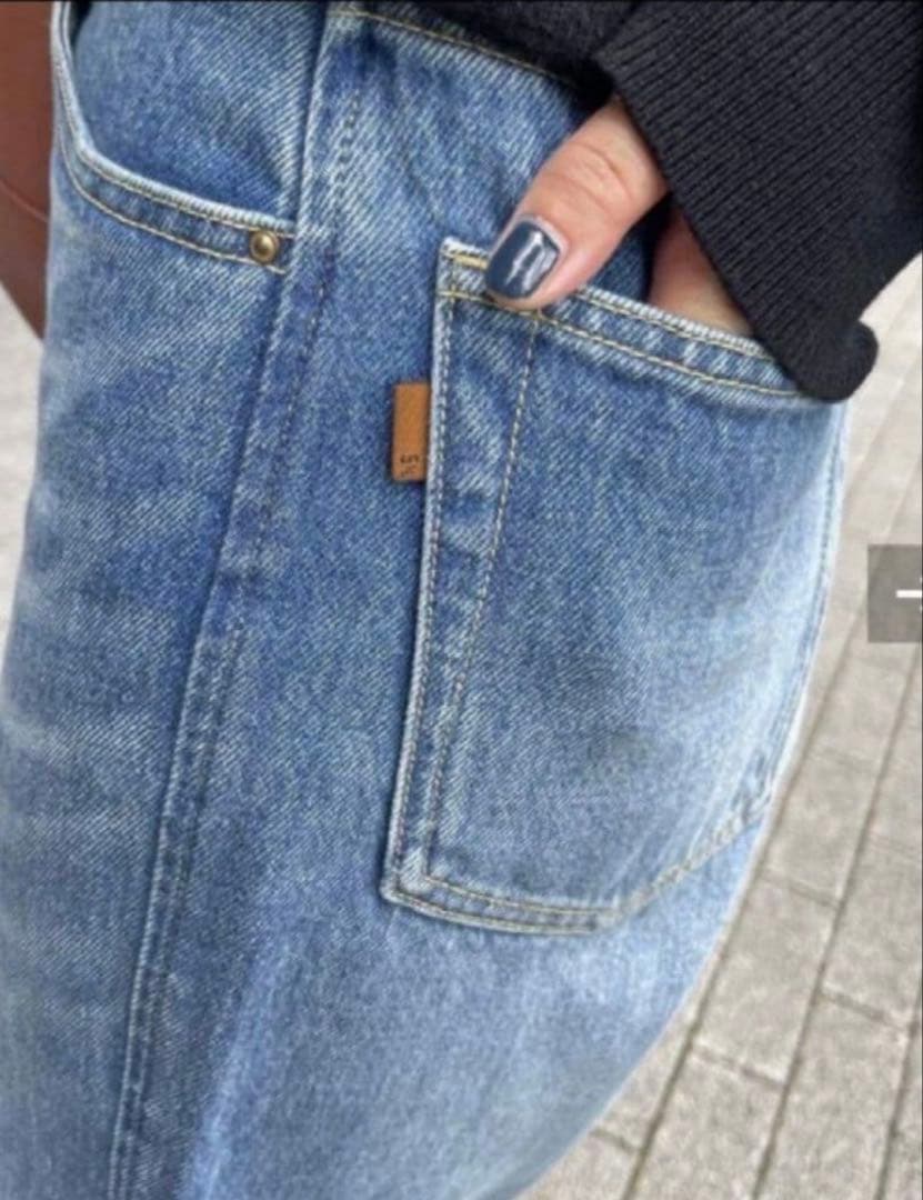 美品　Spick&Span 5 1/2 CURVE LINE DENIM 27