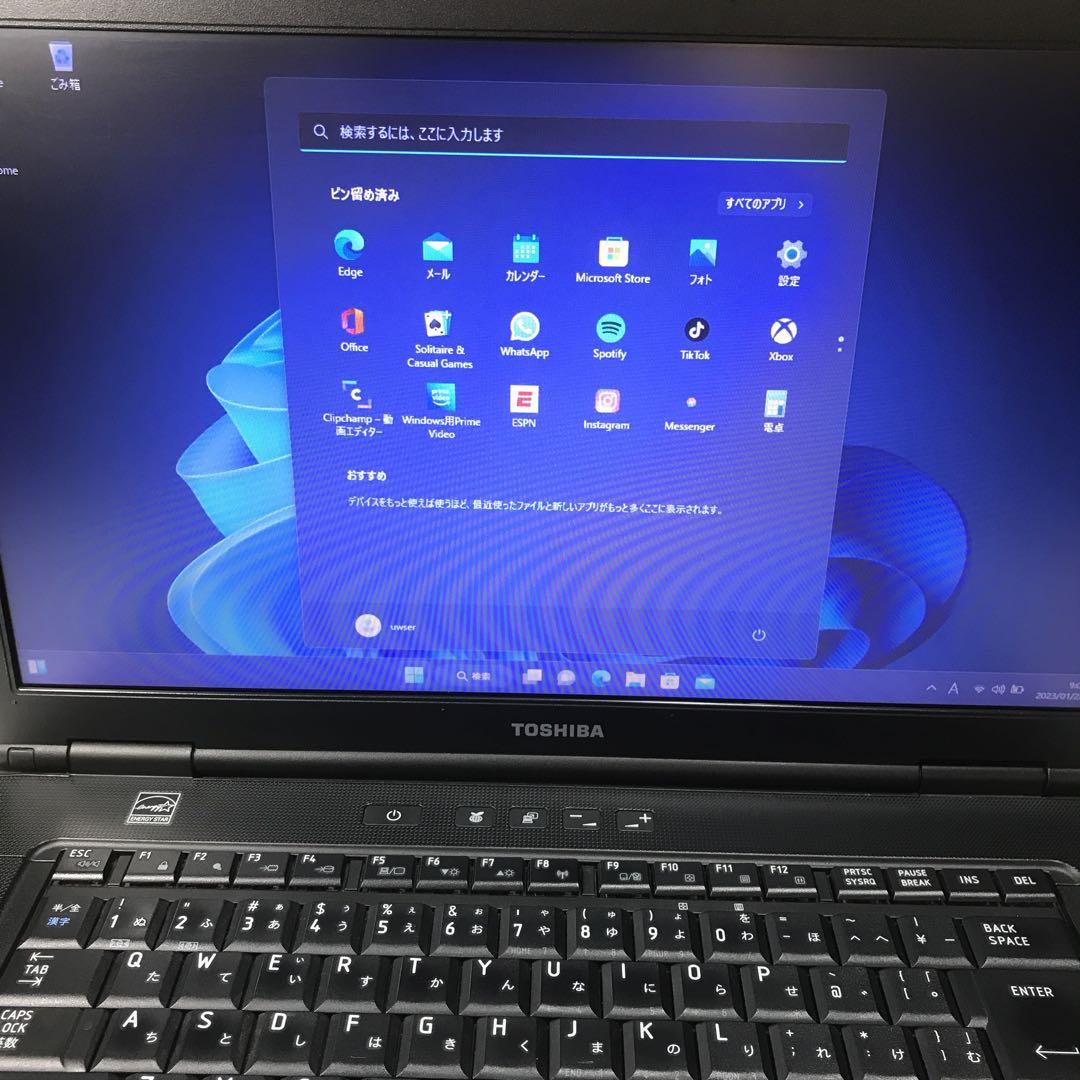 Windowsノート本体 TOSHIBA LIFEBOOK Windows 11 pro 64