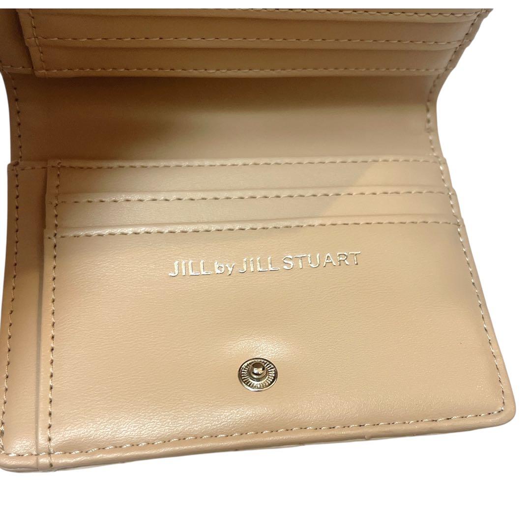 【美品】JILL STUART RIBBONキルトウォレット がま口二つ折り財布