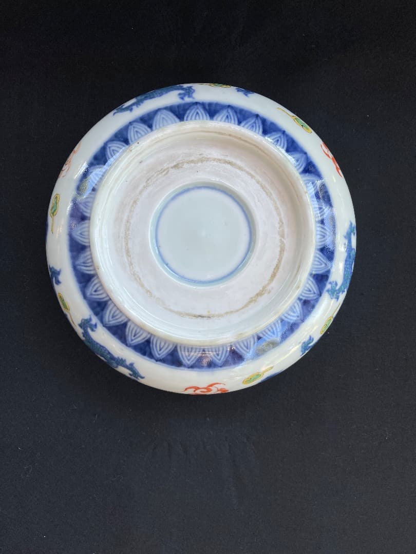 古伊万里赤絵金魚文鉢