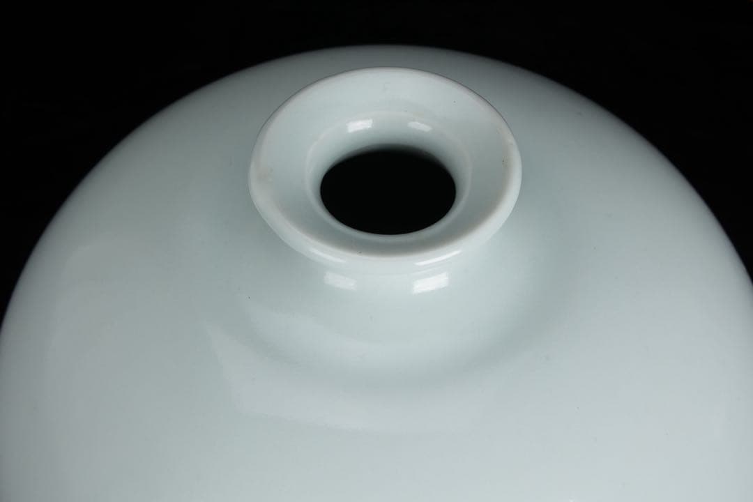 【泥裏珠光 初代 斎藤陶斎（三郎）】白磁壺 共箱 花器 花瓶 飾壺 骨董 古美術
