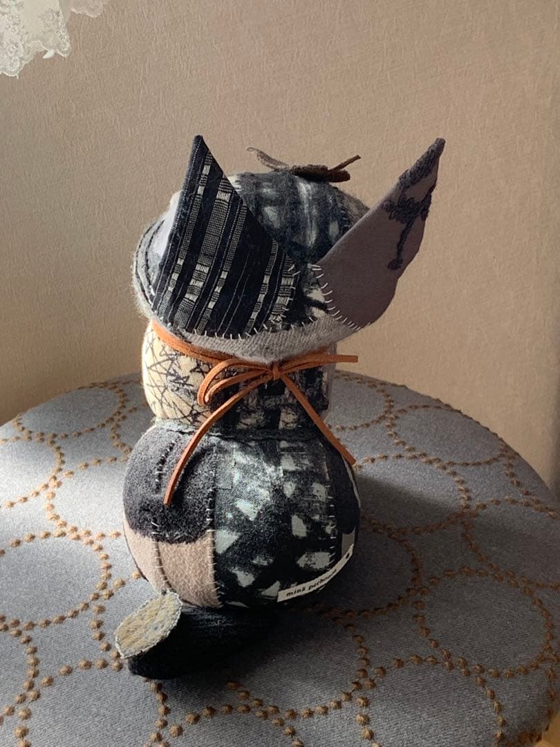 ハンドメイド猫ちゃんぬいぐるみ 鈴付き