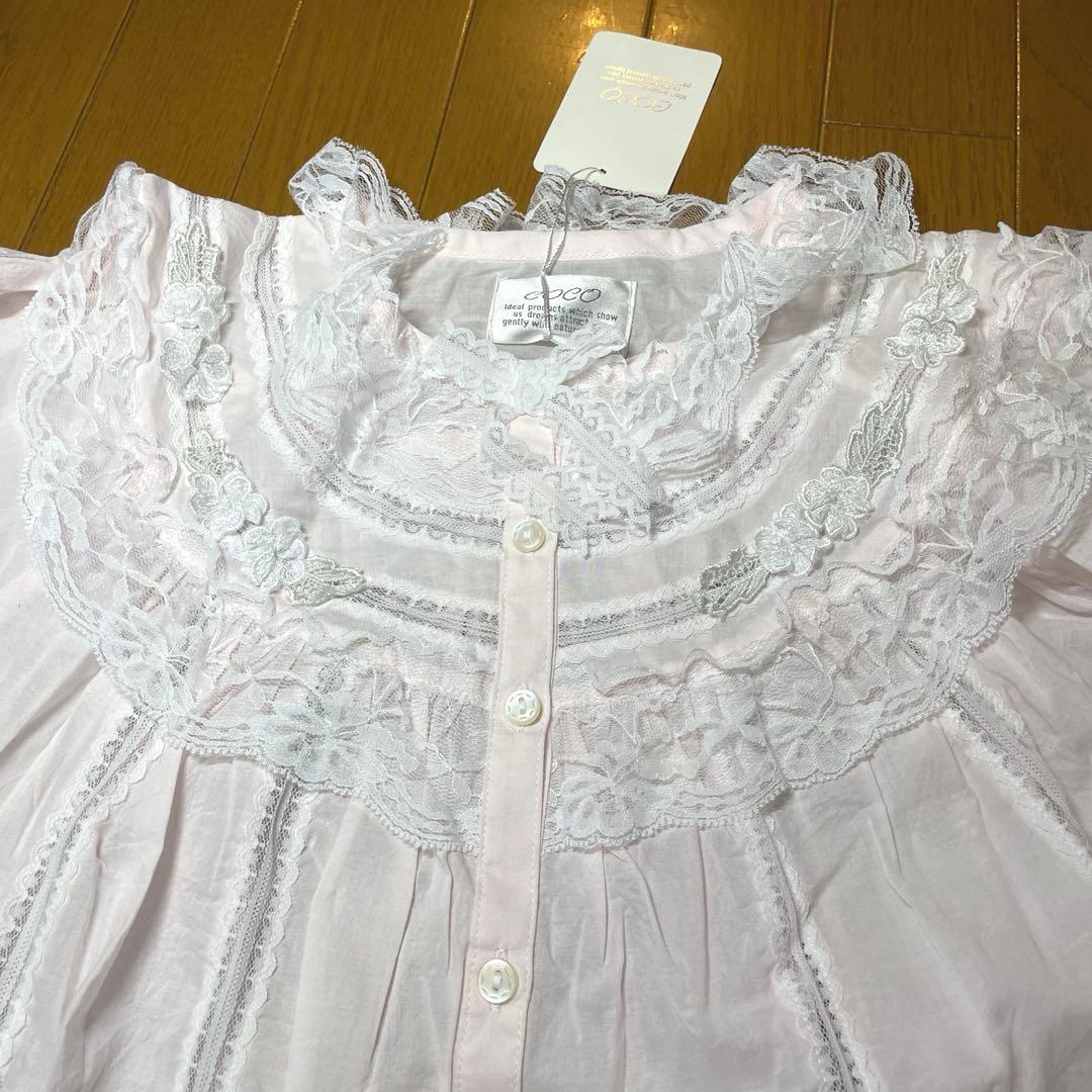 【未使用品】COCOレースフリルパジャマ￼ピンクタグ付きさえらなどお好きな方