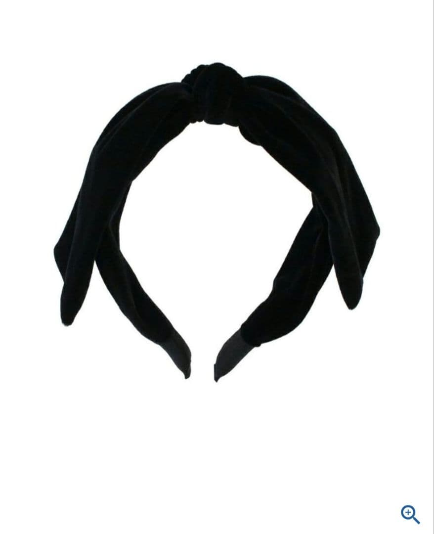 ブラックベルベットリボンヘアバンド