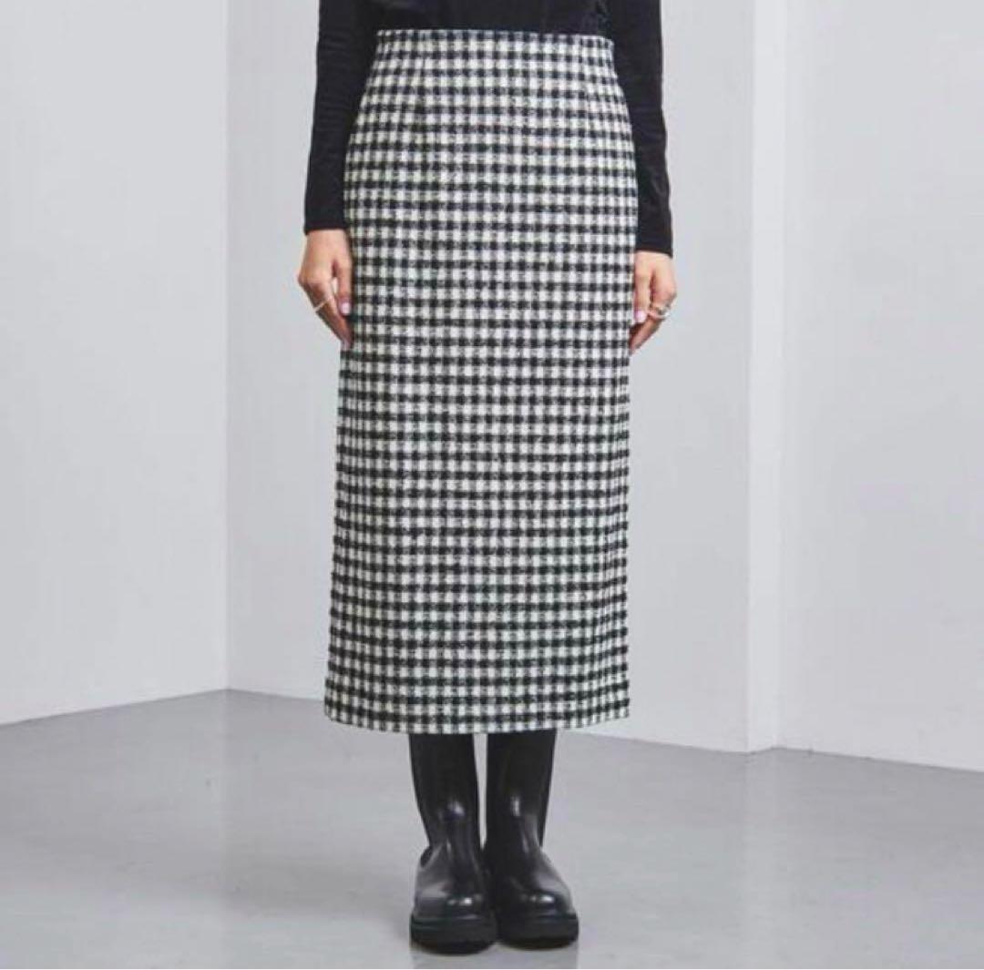 【美品】UNITED ARROWS ツイードタイトスカート　36