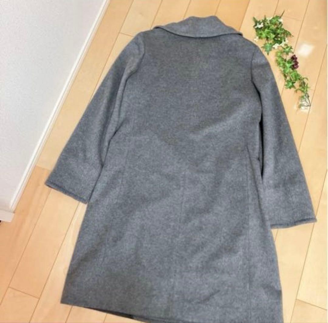 自由区ロングコートbellandi italy グレーLサイズ40イタリア