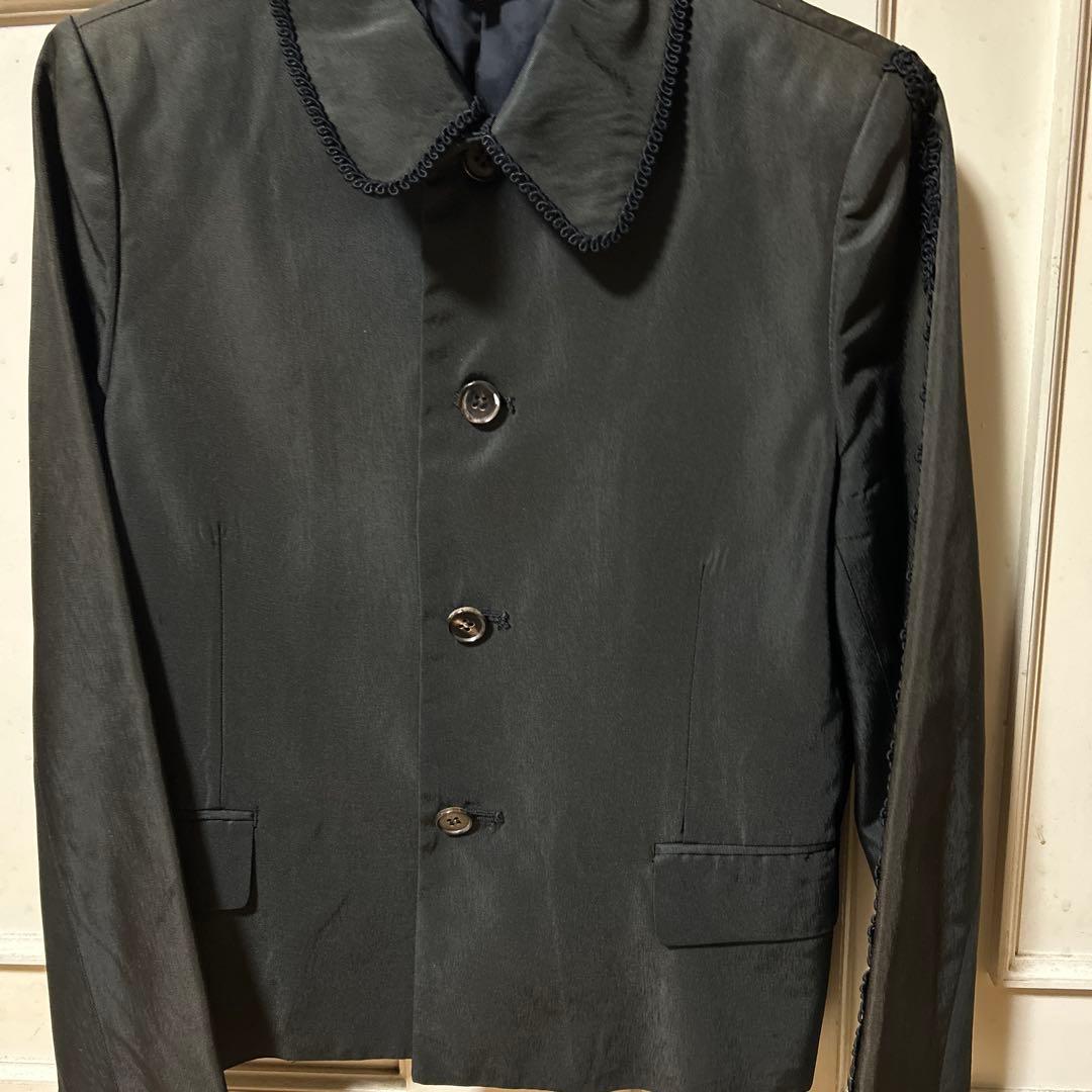 【色褪有】comme des garçons 黒 テーラードジャケット M