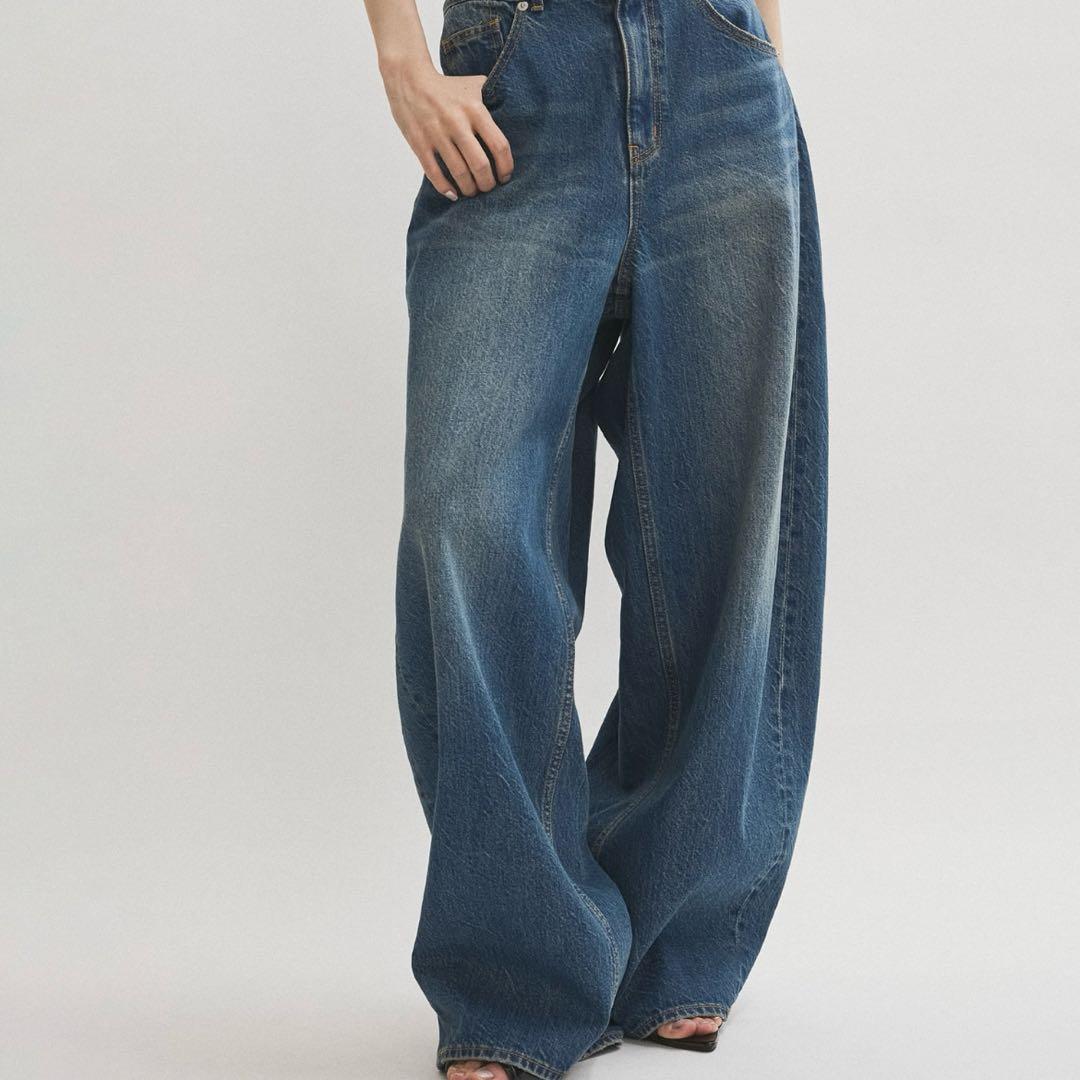 adam et rope バックタックワイドデニム