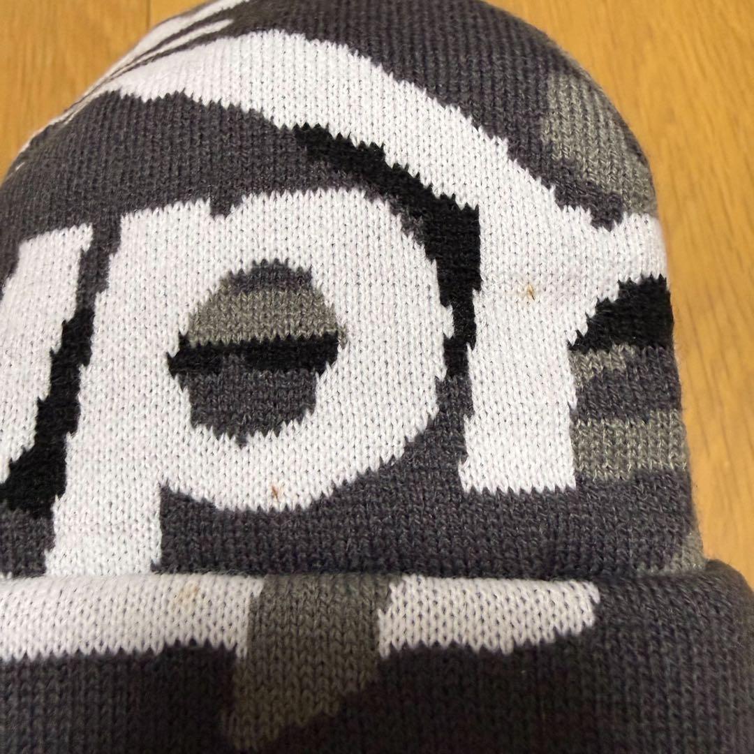Supreme Camo Big Logo Beanie ビーニー　ニット帽