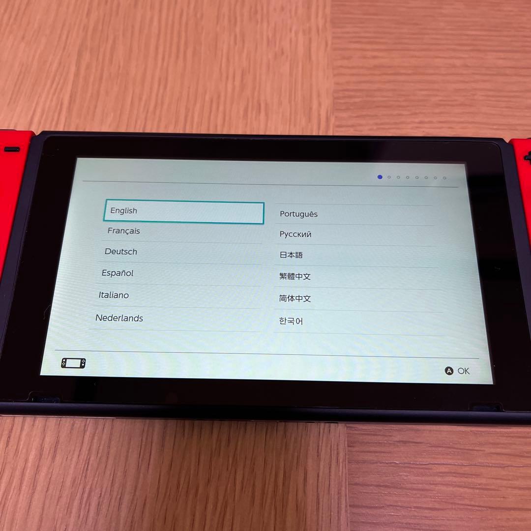 Nintendo Switch 赤/グレー 本体 + 付属品　Micro SD付