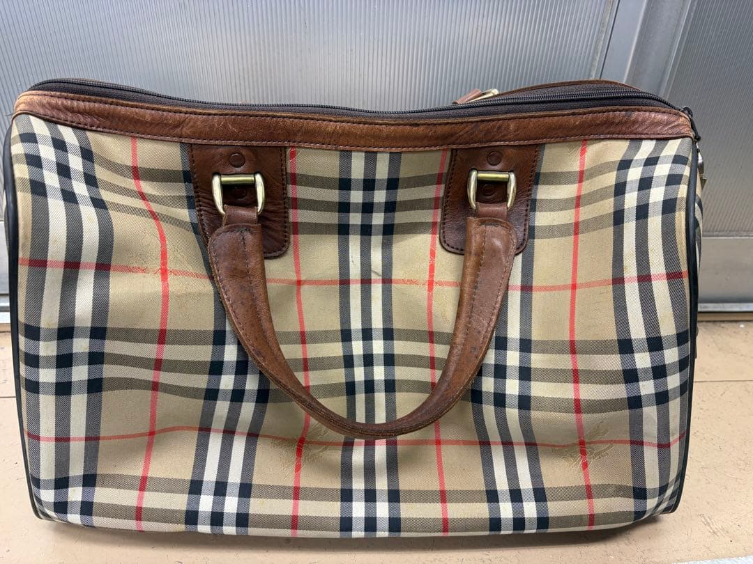 バーバリー ノバチェック BURBERRY Burberrys ボストンバッグ