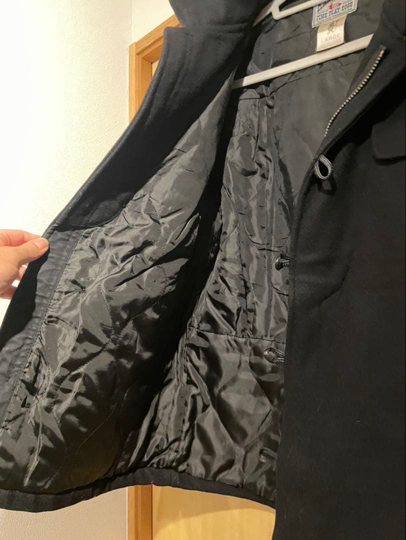 コリンボ　キャンバスバックフォレスターコート　ラムレザー×メルトンウールLサイズ