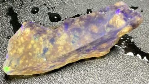 エチオピア　オパール　青　透明　ブルー　30ct 原石　鉱石　標本