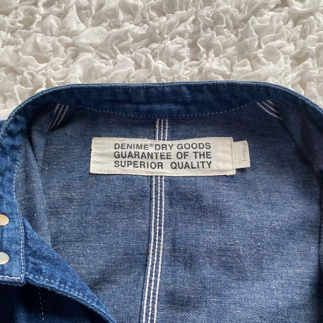 Denime ドゥニーム デニムカバーオール バンドカラー ワークジャケット L