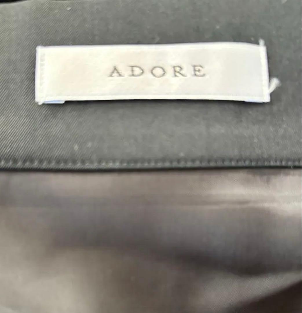 アドーアADORE ロング 変形2段マーメイドタイトスカート黒