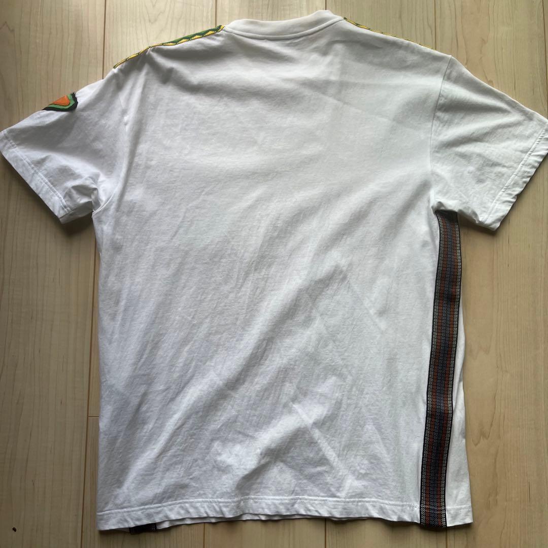 【激レア】PRADA プラダ　Tシャツ　三角ロゴ　袖　ワッペン　刺繍　プレート