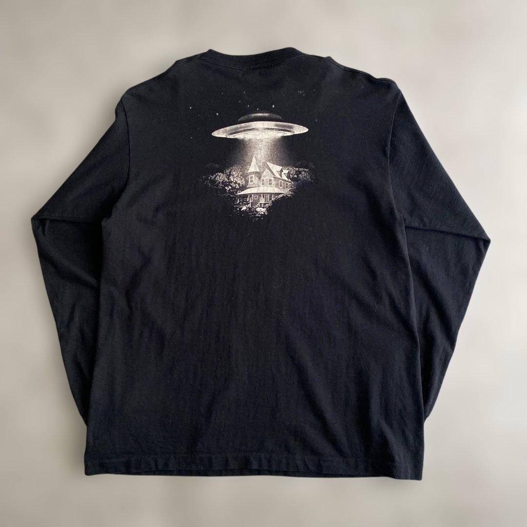 90s LIQUID BLUE エイリアン ロンT Tシャツ USA製 黒 XL