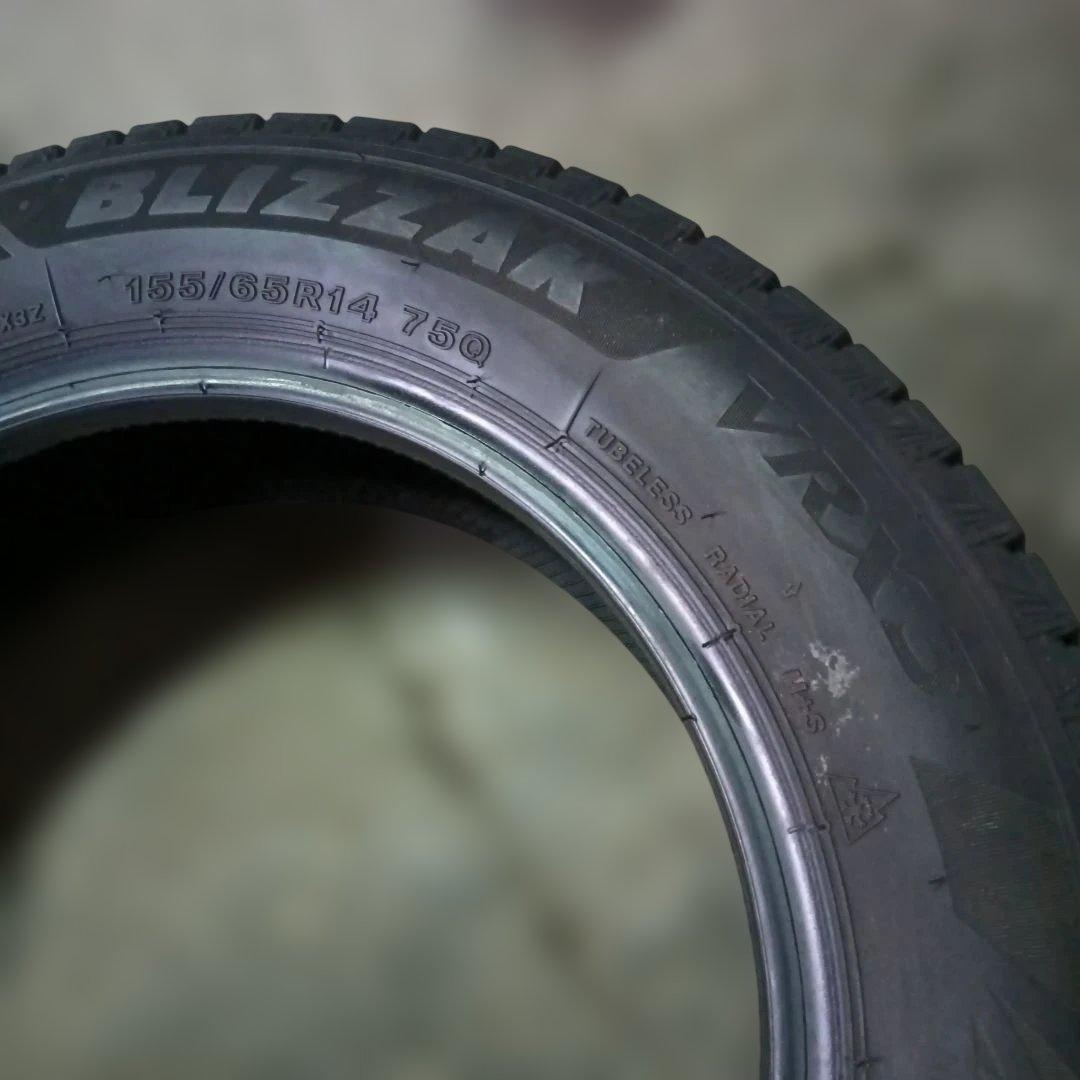 155/65R14 ブリヂストンVRX3 送料無料 まだまだ履けます! 4本