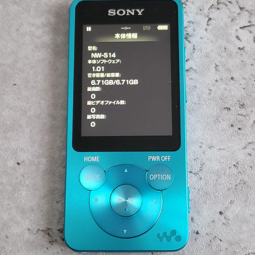 SONY ウォークマン NW-S14 充電器付 動作良好 ブルー